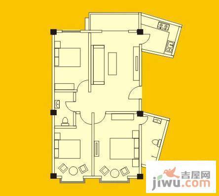 长江花园3室1厅2卫132㎡户型图