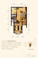 天庆金域蓝湾1室1厅1卫59㎡户型图