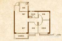 恒大翡翠华庭3室2厅1卫90㎡户型图