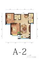 双信花园二期2室2厅1卫92.3㎡户型图