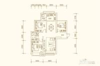 甘肃建投地产百郦湾3室2厅1卫105㎡户型图