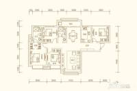 甘肃建投地产百郦湾4室2厅2卫140㎡户型图