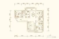 甘肃建投地产百郦湾3室2厅2卫120㎡户型图