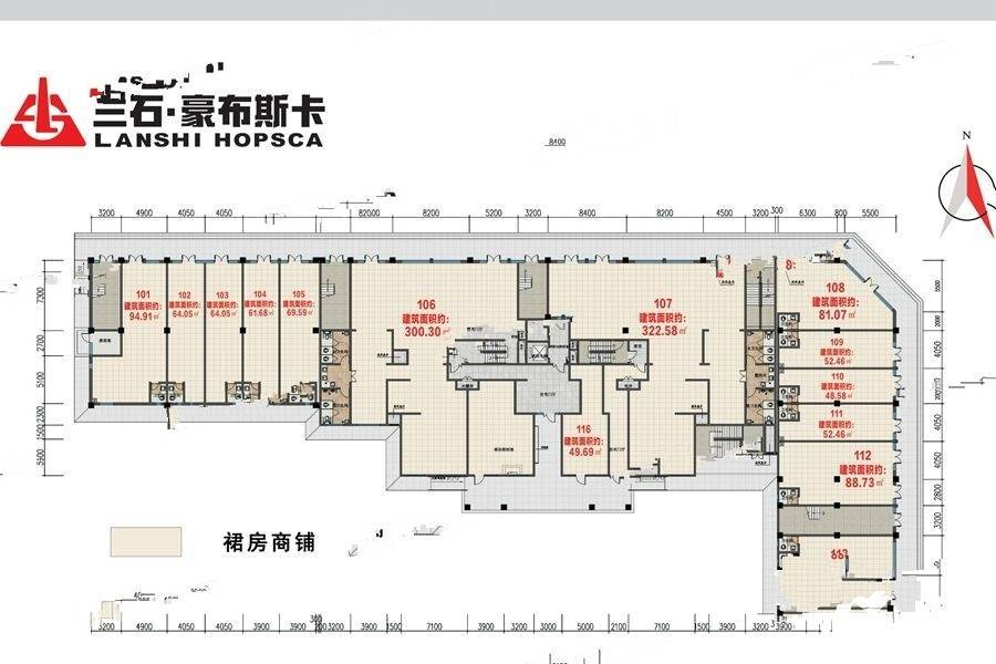 兰石豪布斯卡智慧金街14室0厅0卫1437㎡户型图