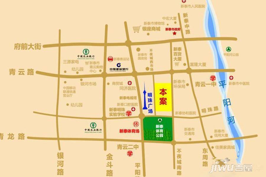 城阳铭座位置交通图