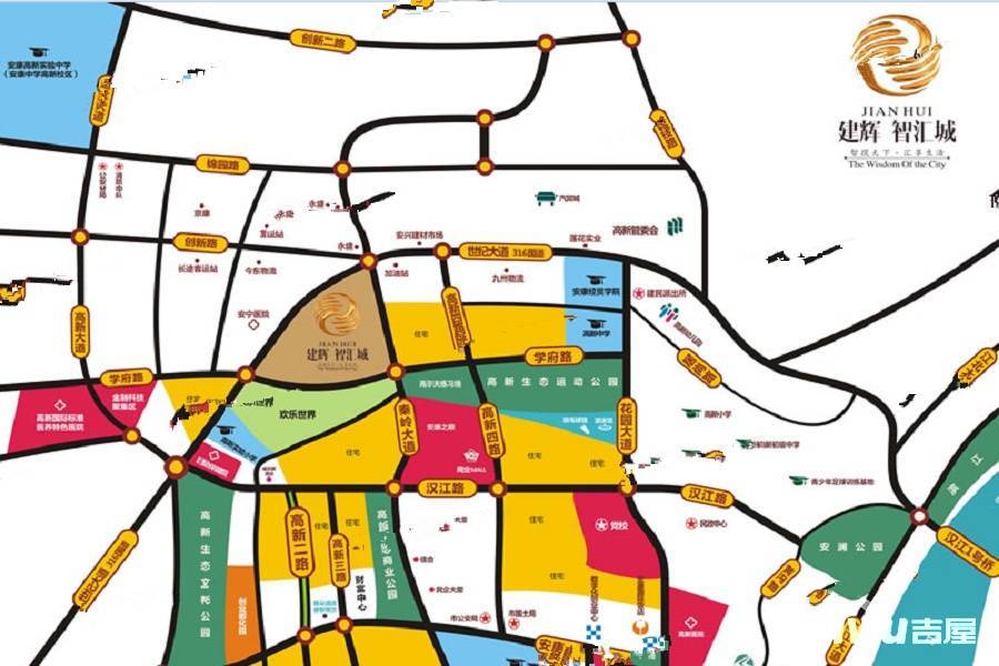 建辉智汇城位置交通图2