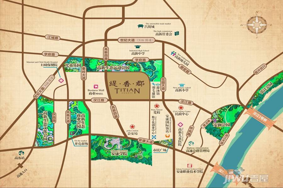 缇香郡位置交通图