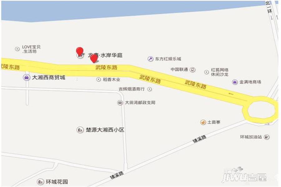 龙鑫水岸华庭位置交通图1