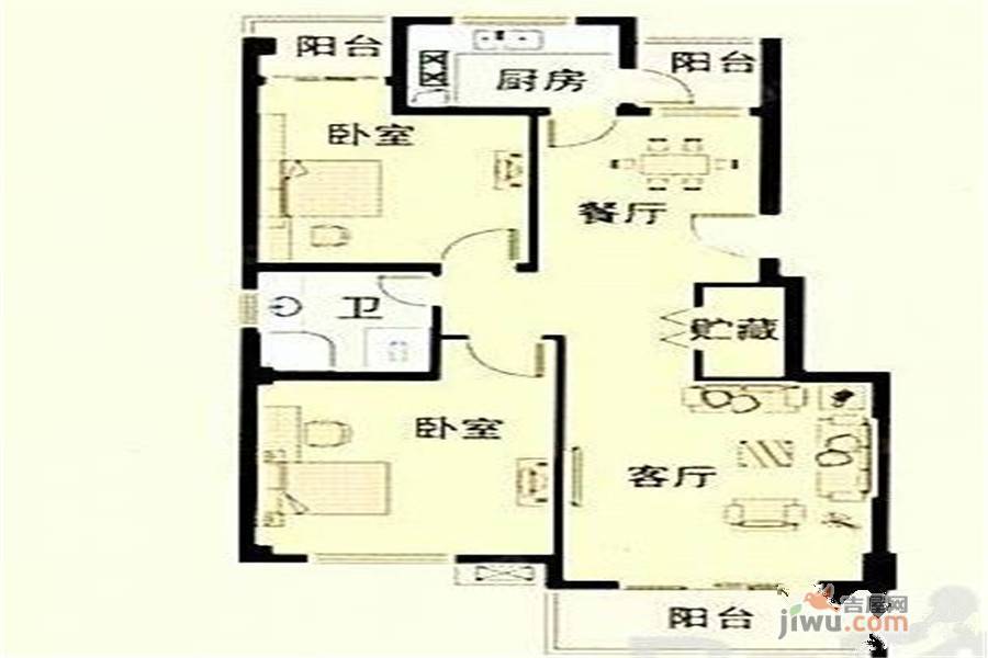 湘州阳光6室2厅4卫246㎡户型图