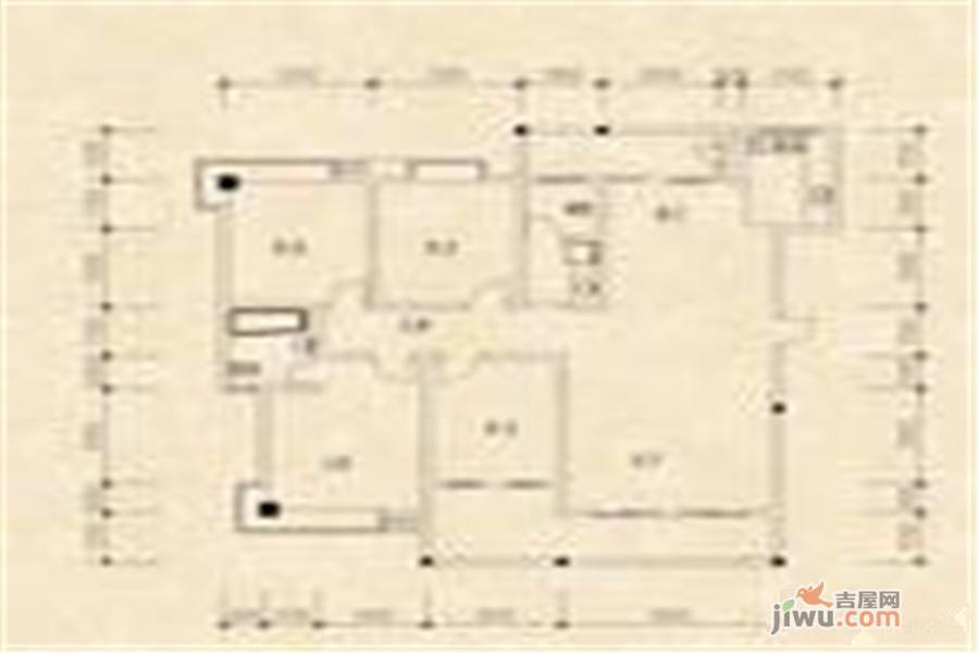 新城花园2室2厅1卫108.3㎡户型图