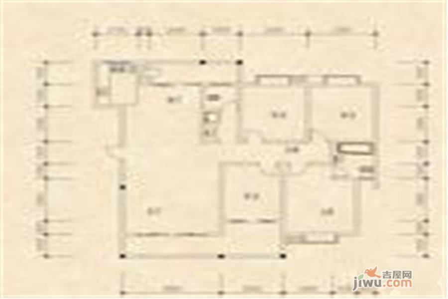 新城花园2室2厅1卫108.3㎡户型图