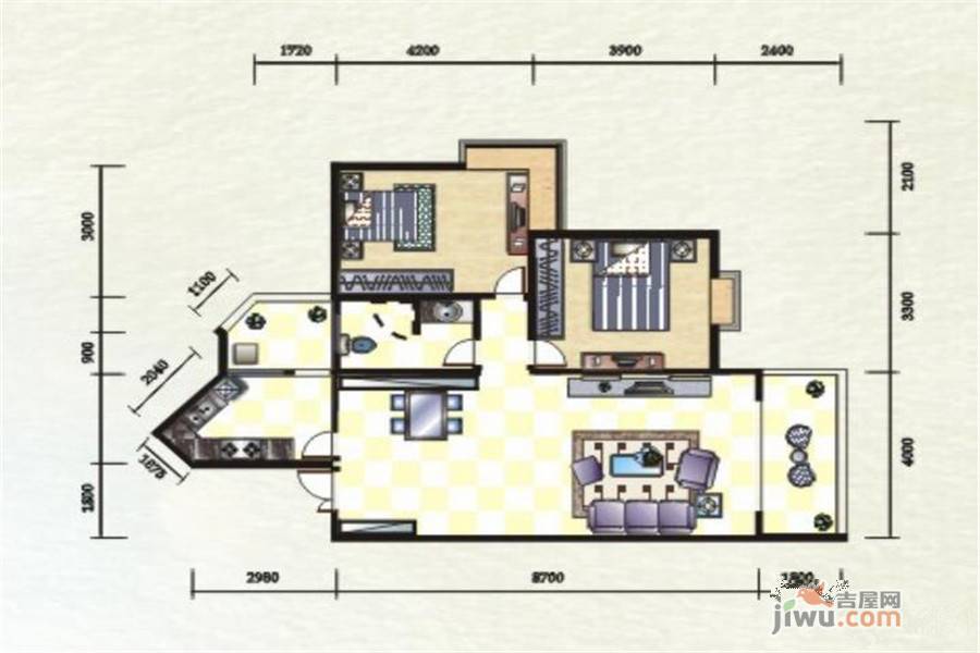 金宏帝景三期普通住宅134㎡户型图