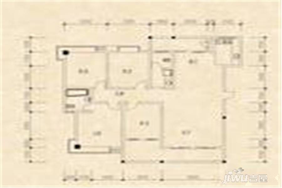 新城花园2室2厅1卫108.3㎡户型图