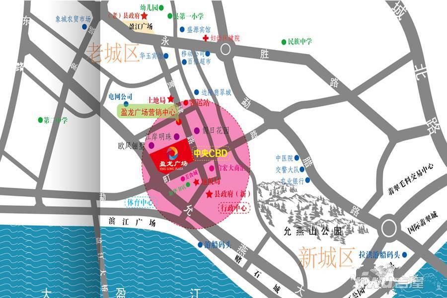 盈龙商业广场位置交通图图片