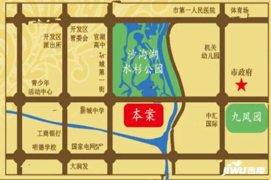 悦龙湾位置交通图