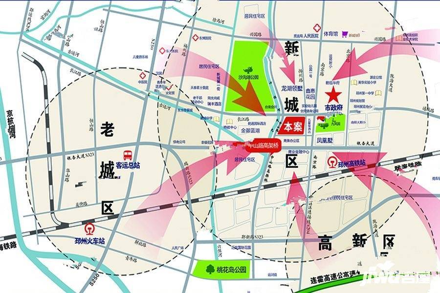 中汇广场SOHO位置交通图