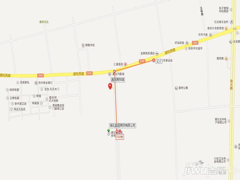 鑫园商贸城位置交通图