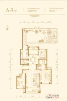 公园壹号院3室2厅2卫138㎡户型图