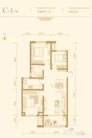 公园壹号院3室2厅1卫107㎡户型图