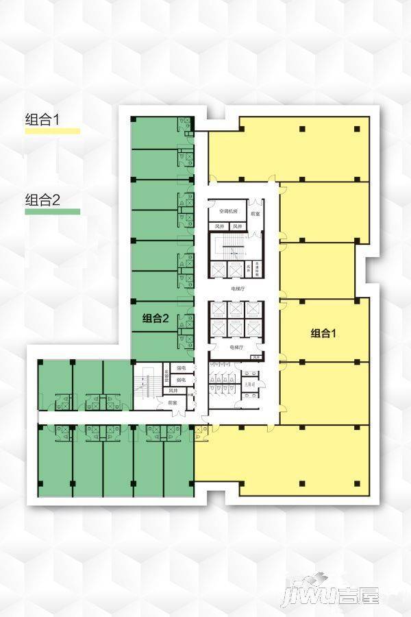 鸿昇广场普通住宅1989㎡户型图