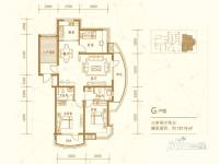 建投福美国际3室2厅2卫137.2㎡户型图