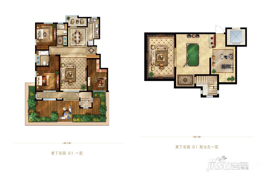 赫石府3室2厅2卫138㎡户型图