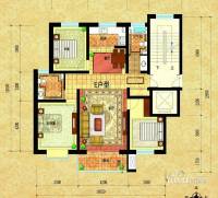 壹度恒园3室2厅2卫124.9㎡户型图