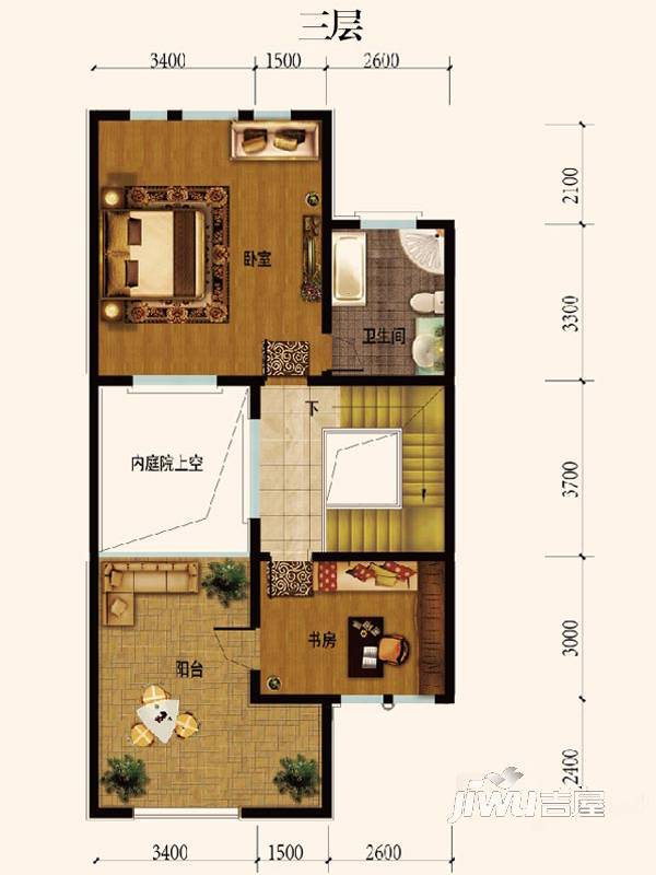 亿城上山间4室4厅4卫398.2㎡户型图