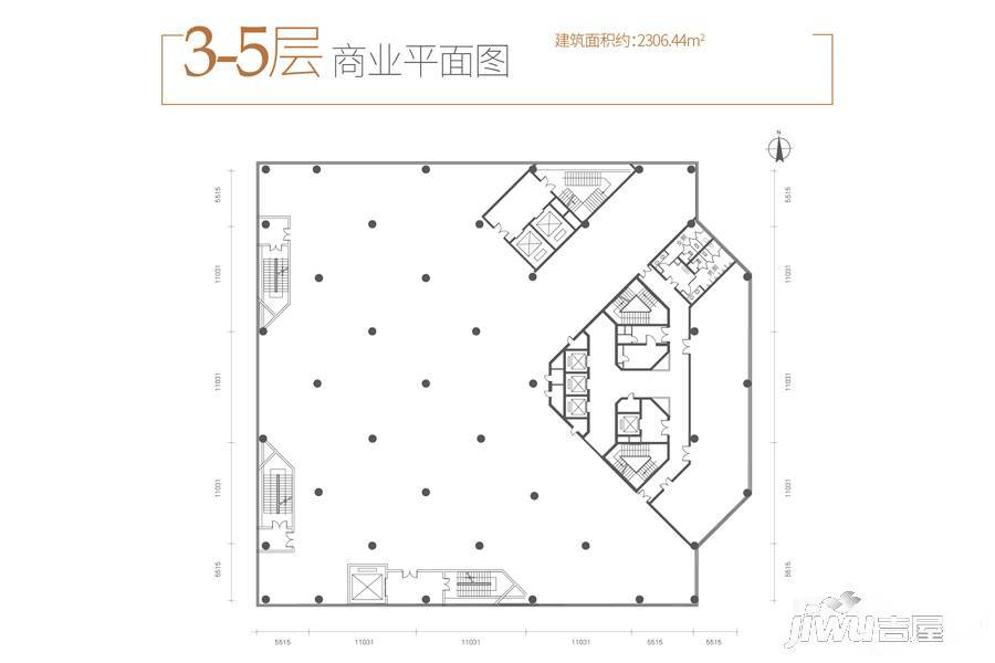 梧桐商务中心普通住宅2306.4㎡户型图