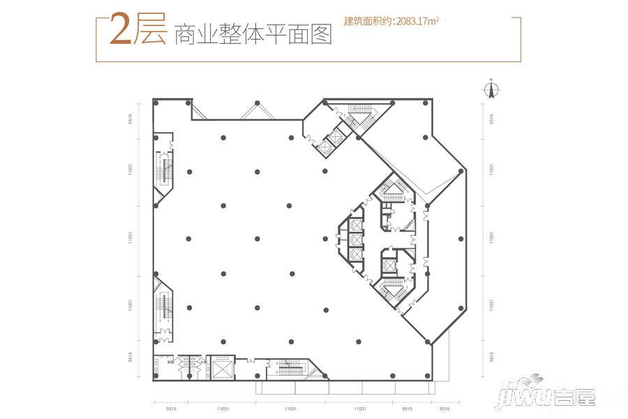 梧桐商务中心普通住宅2083.2㎡户型图