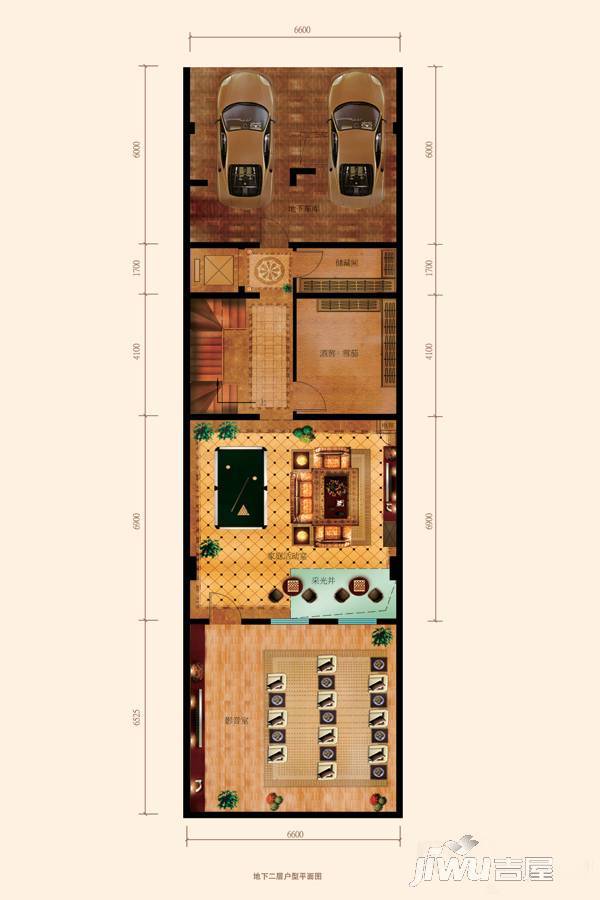 红石原著源墅9室4厅6卫453㎡户型图