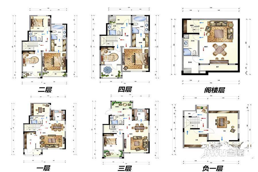 保利西山林语6室7厅8卫454.6㎡户型图