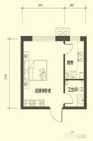 卓达太阳城青年之都1室1厅1卫45㎡户型图