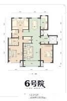 福美六号院3室2厅2卫138.6㎡户型图