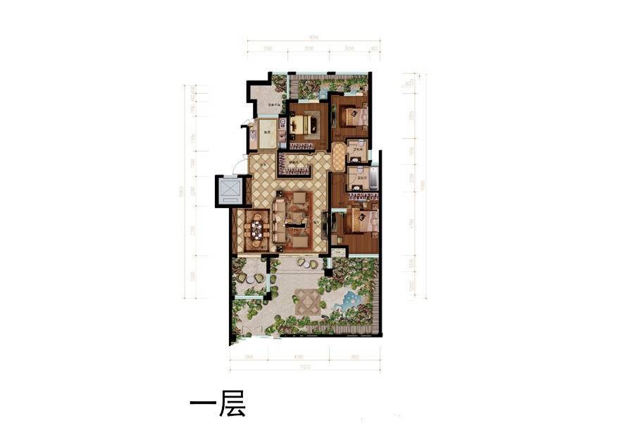 正定天山熙湖3室2厅2卫139㎡户型图