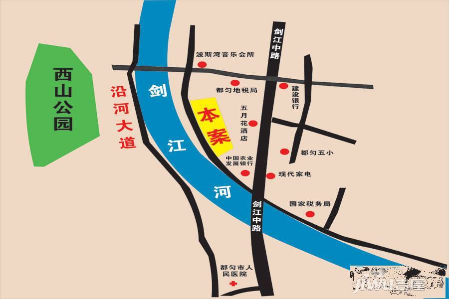 临江大厦位置交通图6
