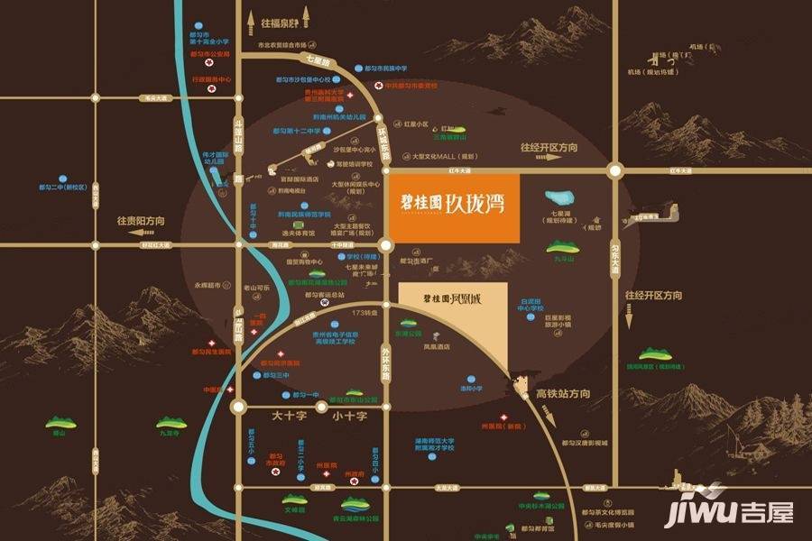 碧桂园玖珑湾位置交通图1