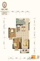 北城财阜2室2厅1卫87.7㎡户型图