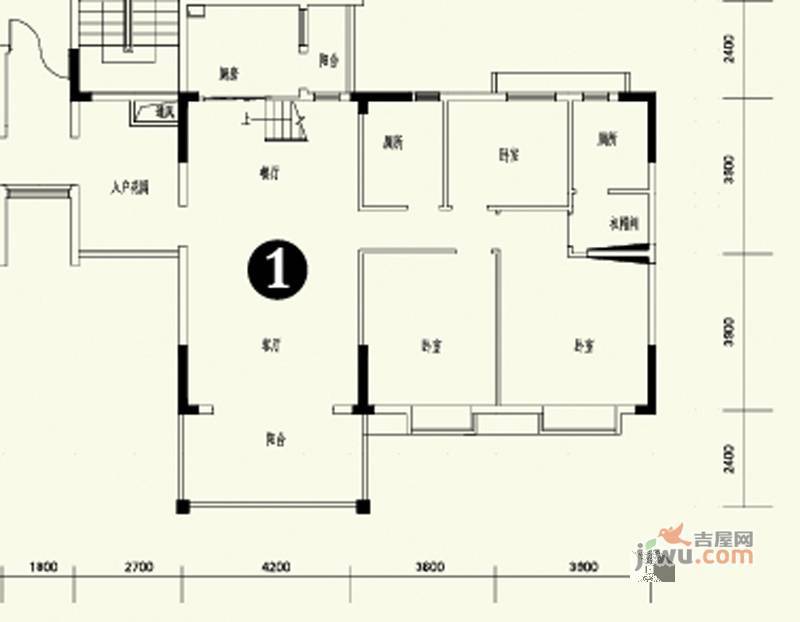 森林溪畔6室3厅4卫268.3㎡户型图