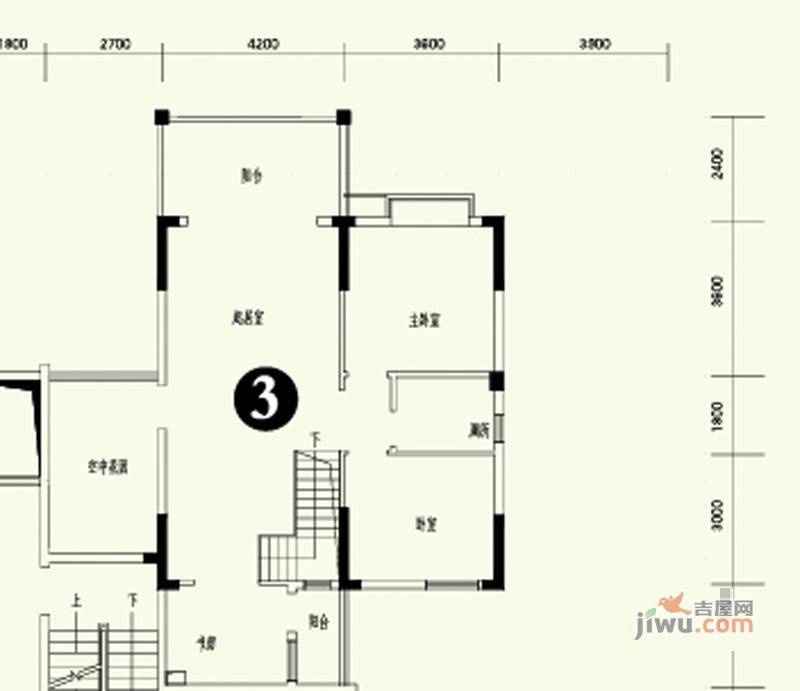 森林溪畔4室3厅2卫208.1㎡户型图