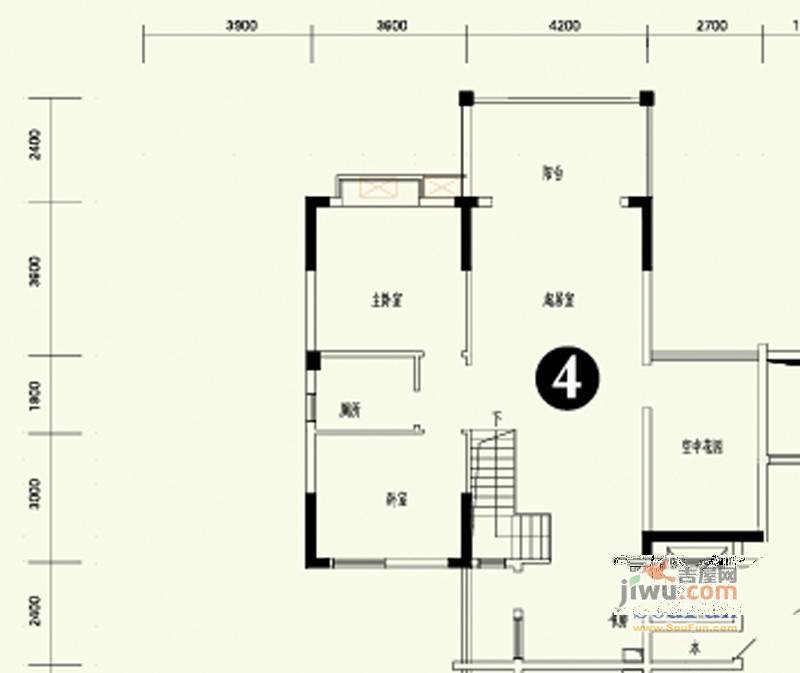 森林溪畔4室3厅2卫208.1㎡户型图