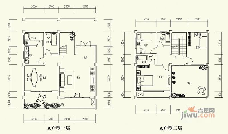 森林溪畔4室3厅3卫166.9㎡户型图