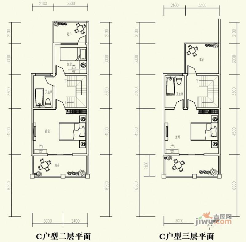 森林溪畔3室2厅3卫156.1㎡户型图