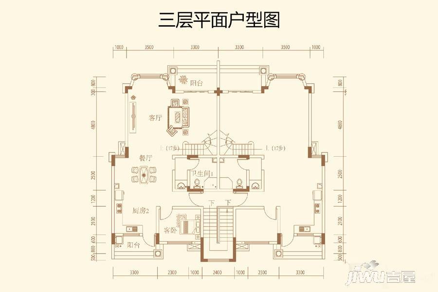 匀都国际5室4厅4卫户型图