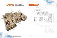 坤邦城市公园4室2厅2卫134.8㎡户型图