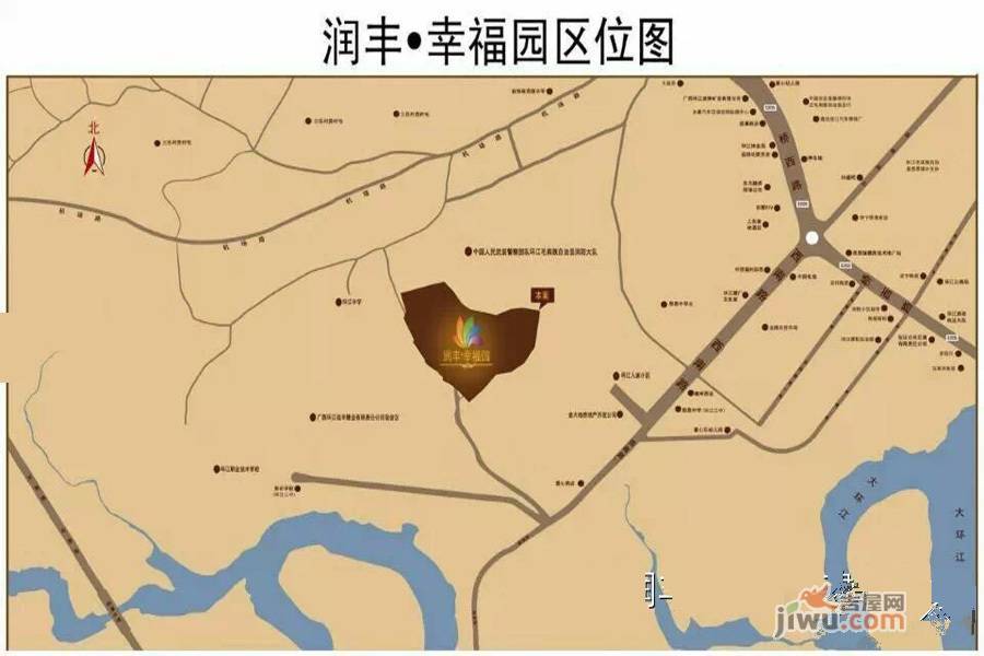 环江润丰幸福园位置交通图图片