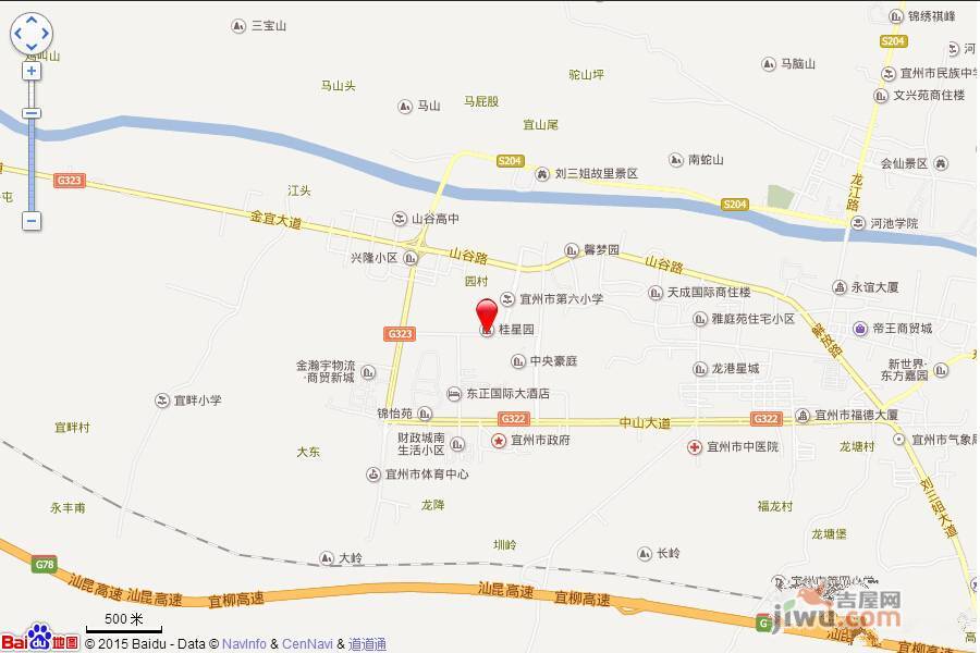 桂星园位置交通图