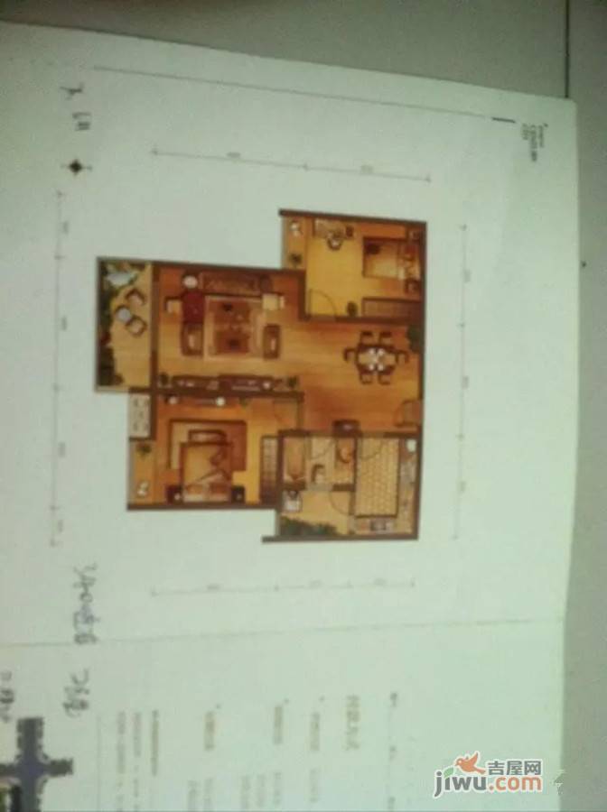 商洲区江南世纪城3室1厅1卫户型图