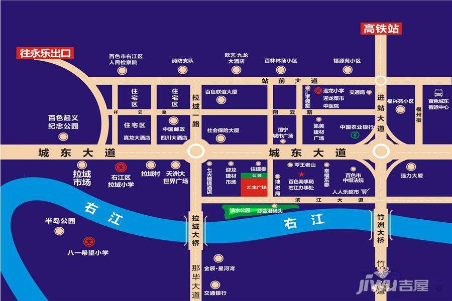 汇丰广场位置交通图