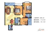 川硐教育园区3室2厅2卫115.9㎡户型图